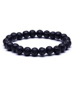Black Matte Lava armband
