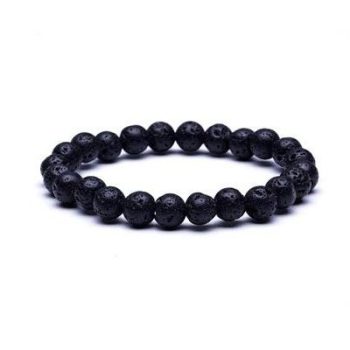 Black Matte Lava armband
