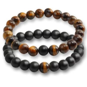 Agate & Red Tigre armbandenset