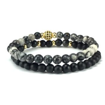 Royal Beaded Gold armbandenset