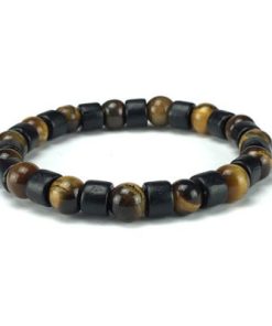 Tiger flat Lava Armband