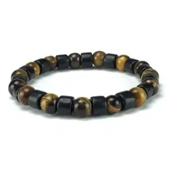 Tiger flat Lava Armband