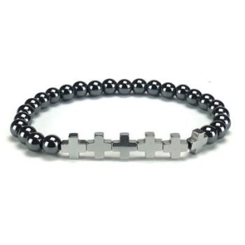 Titanium Cross armband
