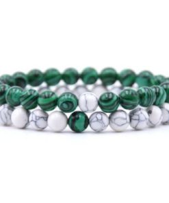 Klax Groen/Wit armbanden set