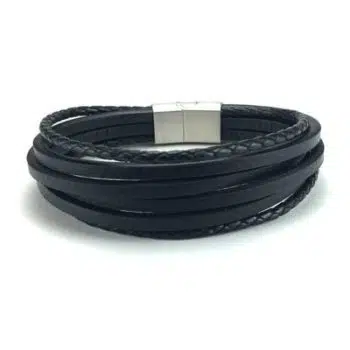 Dario Leather Black Armband