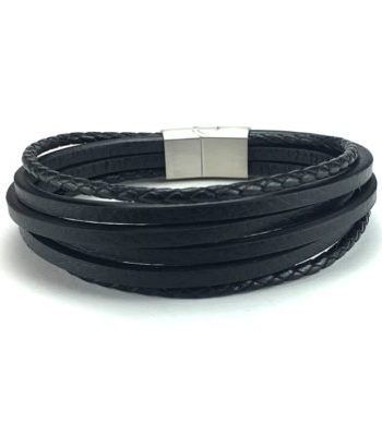 Dario Leather Black Armband