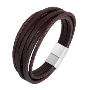 Dario Leather Brown Armband - Afbeelding 4