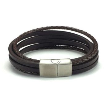 Dario Leather Brown Armband - Afbeelding 2