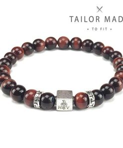 Hugo Valcke Red Tiger Eye 8mm Armband