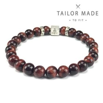 Hugo Valcke Red Tiger Eye 8mm Armband - Afbeelding 3