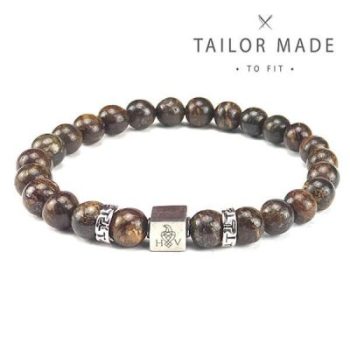 Hugo Valcke Bronzite 8mm Armband