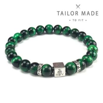 Hugo Valcke Green Tiger Eye 8mm Armband