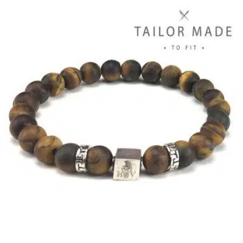 Hugo Valcke Mat Tiger Eye 8mm Armband