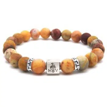 Hugo Valcke Mat Agaat 8mm Armband Dames