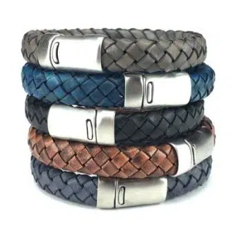 Badboyz Gevlochten Armband Zwart - Afbeelding 3