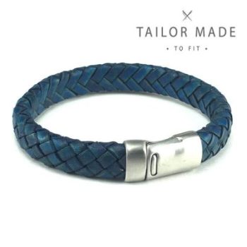 Badboyz Gevlochten Armband Petrol 12mm