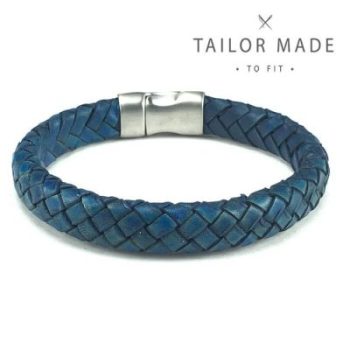 Badboyz Gevlochten Armband Petrol 12mm - Afbeelding 2