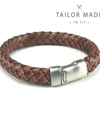 Badboyz Gevlochten Armband Bruin