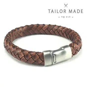 Badboyz Gevlochten Armband Bruin