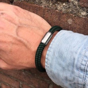 Badboyz Armygreen Paracord armband - Afbeelding 3