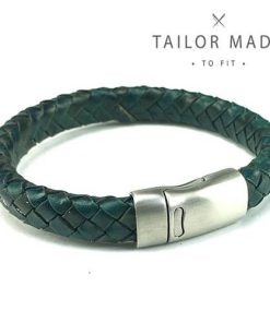 Badboyz Gevlochten Armband Groen 12mm