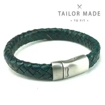 Badboyz Gevlochten Armband Groen 12mm