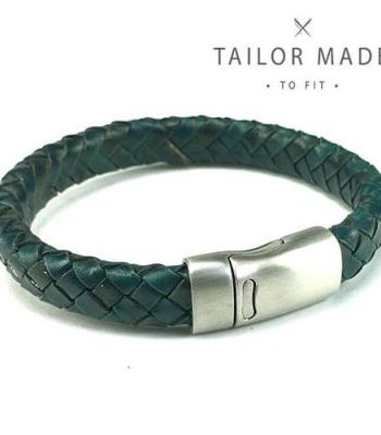 Badboyz Gevlochten Armband Groen 12mm