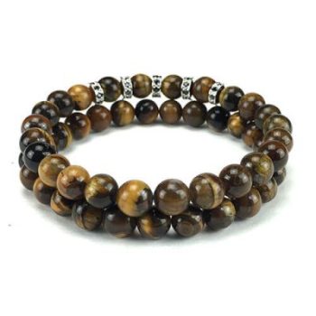Silver Tigereye 8mm armbandenset - Afbeelding 2