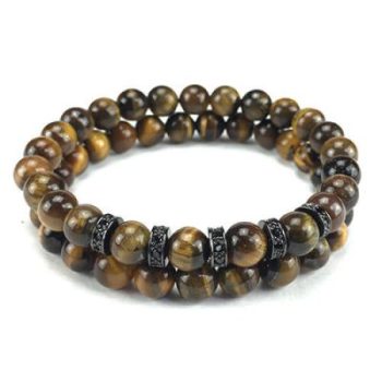 Black Tigereye 8mm armbandenset