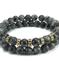 Grey Picasso 8mm armbandenset