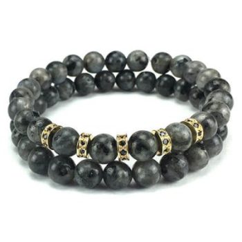 Grey Picasso 8mm armbandenset