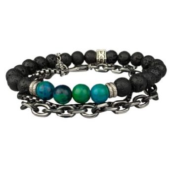 Metal Colored Stone armbandenset