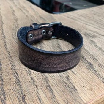 Armband Leer Met Stoere Gesp-Sluiting - Afbeelding 4