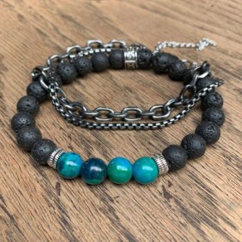 Metal Colored Stone armbandenset - Afbeelding 4