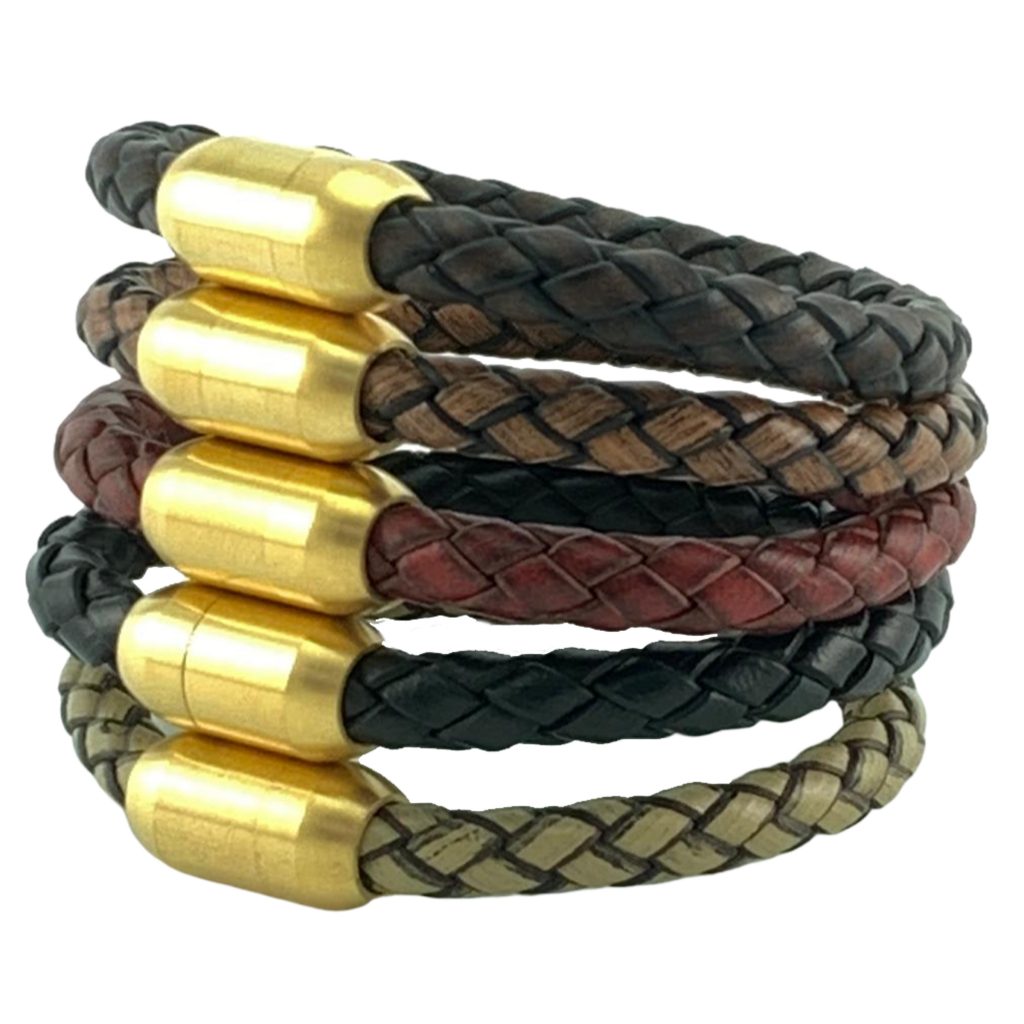 Rond Gevlochten Armband 6mm 5 kleuren - Afbeelding 2