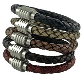 Rond Gevlochten Armband 6mm 3 kleuren sluiting - Afbeelding 3
