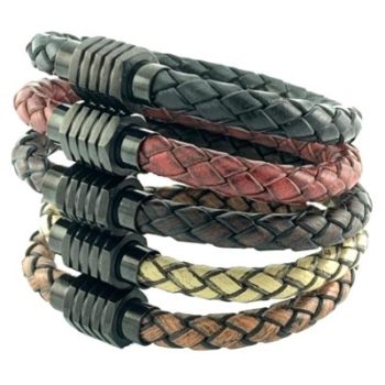 Rond Gevlochten Armband 6mm 3 kleuren sluiting