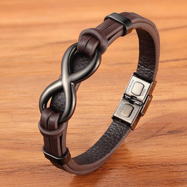 Badboyz Infinity Armband Bruin