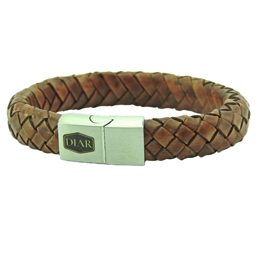 DIAR Armband Vintage Donker Bruin 12mm