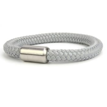 Badboyz Grijs/Zilver Paracord armband