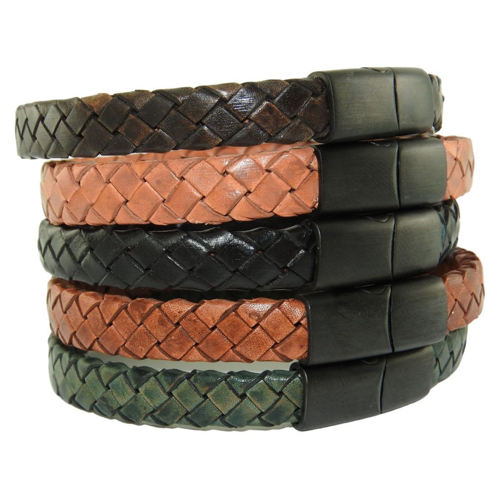 Gevlochten Armband 12mm 5 kleuren