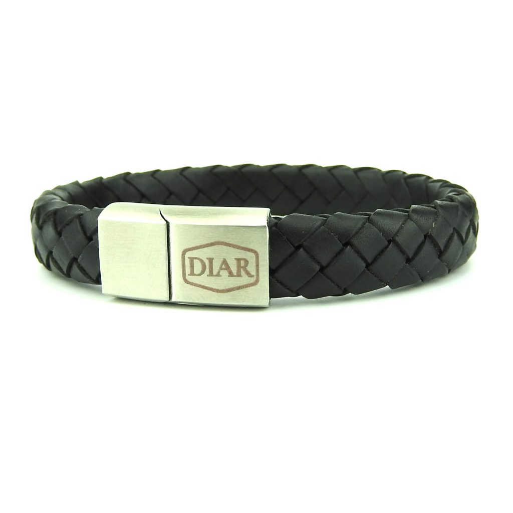 DIAR L Armband  Zwart 12mm