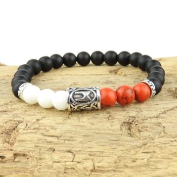 Rood Wit Zwart Armband - Afbeelding 3