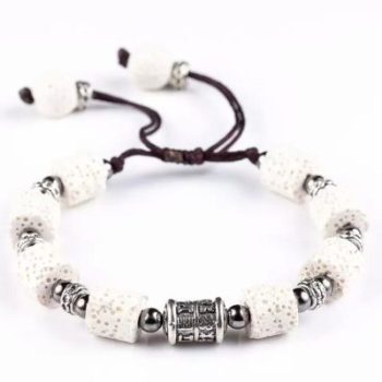 Meditation White armband