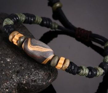 Porcelain Bead braided rope Bracelet - Afbeelding 3