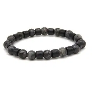 Grey Black Woods Armband