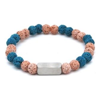 Graveer Armband-Lava Roze Blue - Afbeelding 3