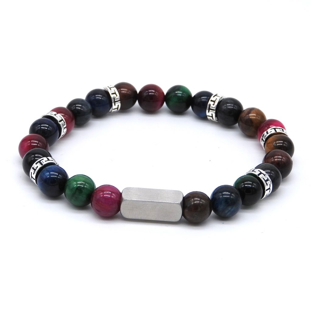 Graveer Armband-Rainbow 8mm - Afbeelding 3