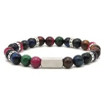 Graveer Armband-Rainbow 8mm