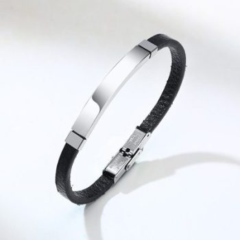Graveer Armband-Black Small - Afbeelding 2